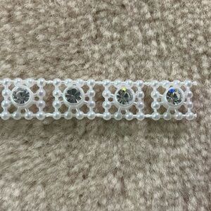 White Rhinestones Trimming 10yd for $56